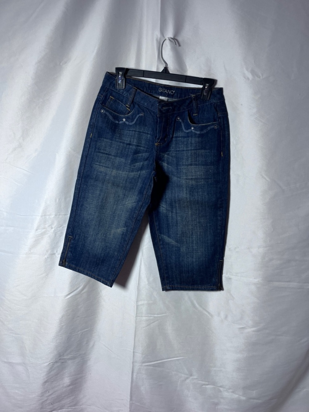 Gitano Dark Blue Denim Jeans with Orange Contrast Stitching